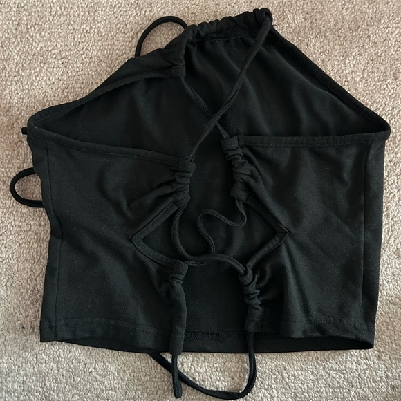 xs black sleeveless top - Picture 2 of 2